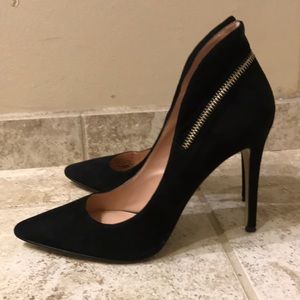 Enzo Angiolini Black Suede Heels